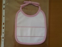 Babetes de Bordar ou Pintar 100% Algodão  15x17 cm  impermeavel 